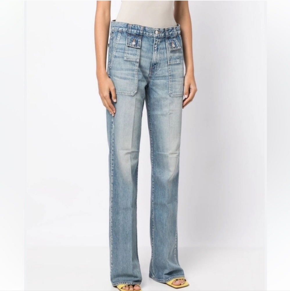 Veronica Beard Light Blue Flare Jeans